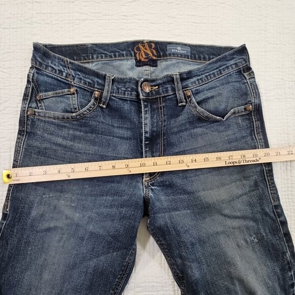 Rock & Republic Neil Jeans Men's 34x32 Straight Leg Flap Pocket Stretch EUC - Picture 7 of 16